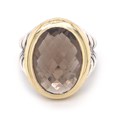 18K Yellow Gold and Sterling Silver Estate Davi...