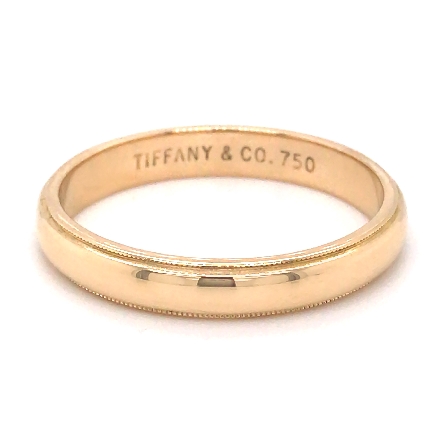 18K Yellow Gold Estate Tiffany & Co Mens Band Size12.25 4.4dwt