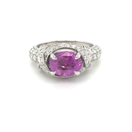 Platinum Estate East to West Pink/Purple Oval S...
