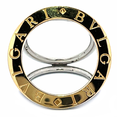18K Yellow Gold and Stainless Steel Estate Bvlg...
