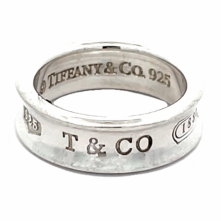 Sterling Silver Estate Tiffany and Co 1837 Band...
