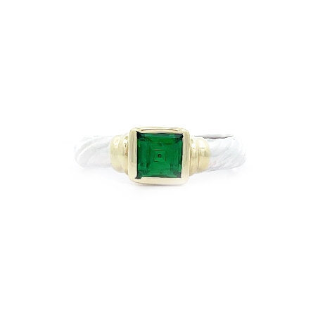 Sterling Silver and 14K Yellow Gold Estate Davi...