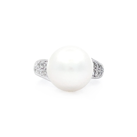 14K White Gold Estate South Sea Cultured Pearl ...