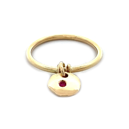 18K Yellow Gold Estate Roberto Coin Ruby Disc C...