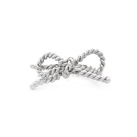 Sterling Silver Estate Tiffany and Co Bow Ring ...