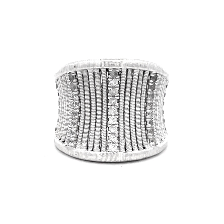 Sterling Silver Estate Gabriel &amp; Co Textured Wi...