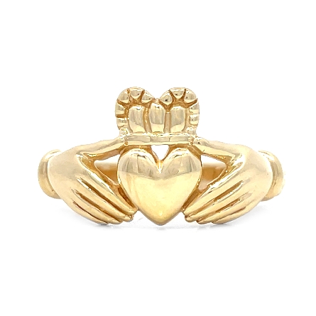 14K Yellow Gold Estate Claddagh Ring Size11.25 ...