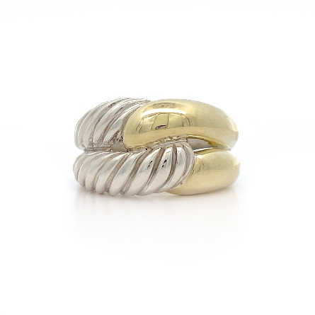 Sterling Silver and 14K Yellow Gold Estate Davi...