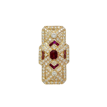 14K and 18K Yellow Gold Estate Ruby Antique Sty...