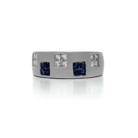 /home/earthtreasures/catalog.shopearthtreasures.com/imagedumplarge/EARTH_U2-16865.jpg 14K White Gold Estate Sapphire Invisible Set Sa...