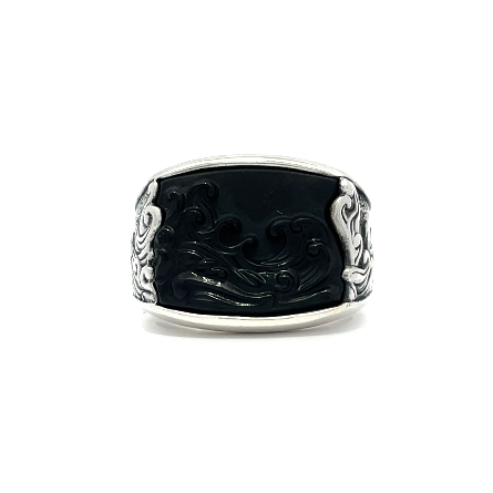 Sterling Silver Estate David Yurman Black Onyx ...