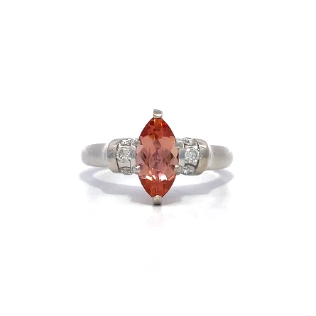 18K White Gold Estate Imperial Topaz Marquise S...