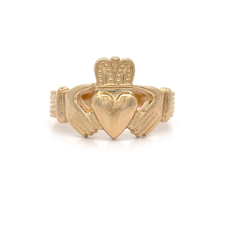 /home/earthtreasures/catalog.shopearthtreasures.com/imagedumplarge/EARTH_U2-16911.jpg 14K Yellow Gold Estate Claddagh Ring Size11 3.2dwt