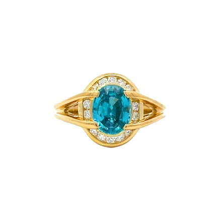 /home/earthtreasures/catalog.shopearthtreasures.com/imagedumplarge/EARTH_U2-16931.jpg 18K Yellow Gold Estate Oval Halo Split Shank Bl...