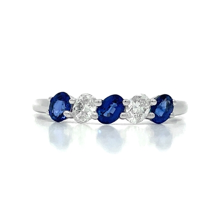 /home/earthtreasures/catalog.shopearthtreasures.com/imagedumplarge/EARTH_U2-16983.jpg 18K White Gold Estate Sapphire Alternating Oval...