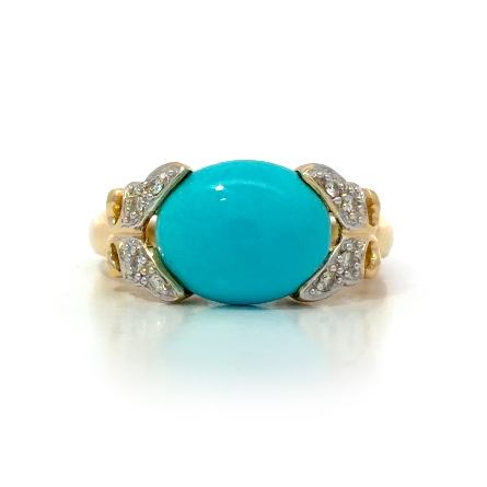 /home/earthtreasures/catalog.shopearthtreasures.com/imagedumplarge/EARTH_U2-17006.jpg 14K Yellow and White Gold Estate LeVian Turquoi...