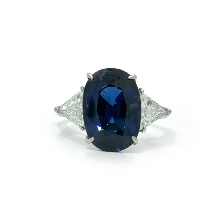 /home/earthtreasures/catalog.shopearthtreasures.com/imagedumplarge/EARTH_U2-17018.jpg 18K White Gold Estate 3Stone Ring w/1 Oval Sapp...