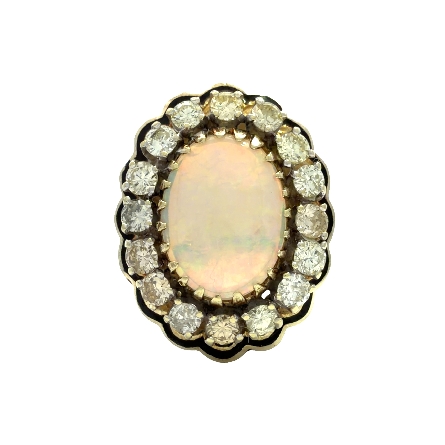 /home/earthtreasures/catalog.shopearthtreasures.com/imagedumplarge/EARTH_U2-17022.jpg 14K Yellow Gold Estate Boulder Opal and Black E...