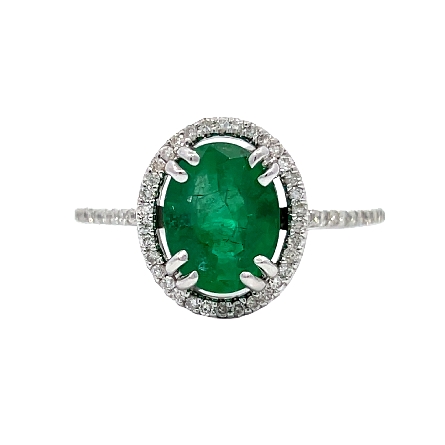 /home/earthtreasures/catalog.shopearthtreasures.com/imagedumplarge/EARTH_U2-17041.jpg 18K White Gold Estate Emerald=2.10ct Oval Halo ...