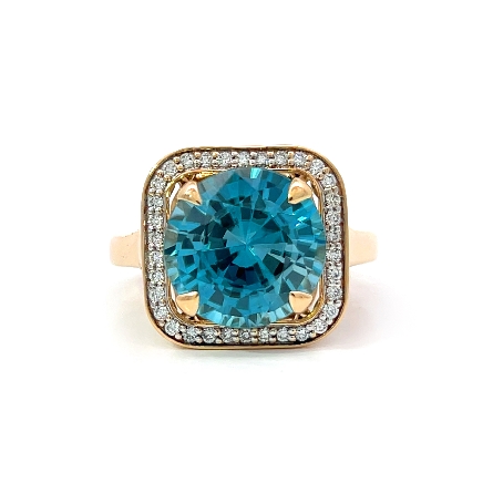 /home/earthtreasures/catalog.shopearthtreasures.com/imagedumplarge/EARTH_U2-17064.jpg 14K Yellow Gold Estate Blue Zircon Halo Ring w/...