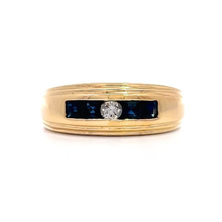 /home/earthtreasures/catalog.shopearthtreasures.com/imagedumplarge/EARTH_U2-17096.jpg 14K Yellow Gold Estate Sapphire Gents Channel B...