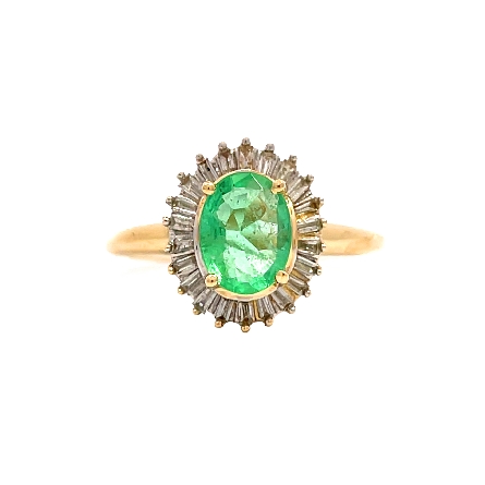 /home/earthtreasures/catalog.shopearthtreasures.com/imagedumplarge/EARTH_U2-17102.jpg 14K Yellow and White Gold Estate Emerald Oval H...