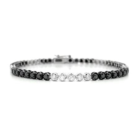 14K White Gold and Black Rhodium Plated Estate ...