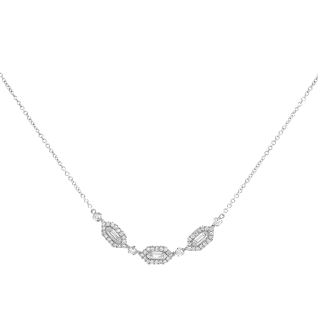 14K White Gold Estate Gabriel &amp; Company 3Halo H...