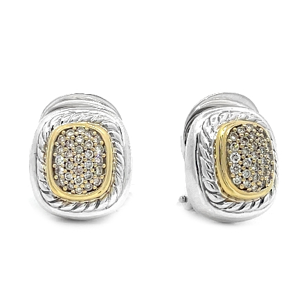 Sterling Silver and 18K Yellow Gold Estate Davi...