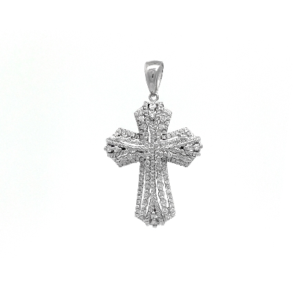 14K White Gold Estate Rope and Prong Set Multir...