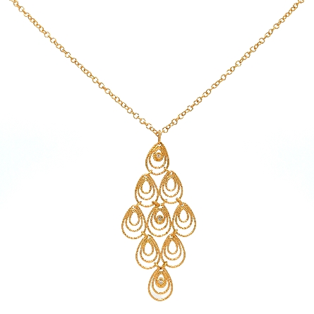 18K Yellow Gold Estate Roberto Coin Chandelier ...