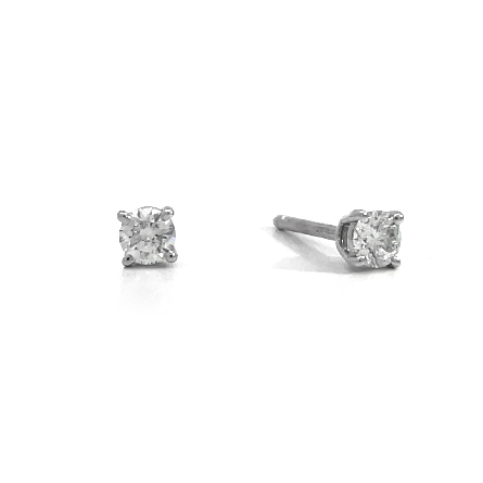 Platinum Estate Tiffany&amp;Co 4Prong Stud Earrings...