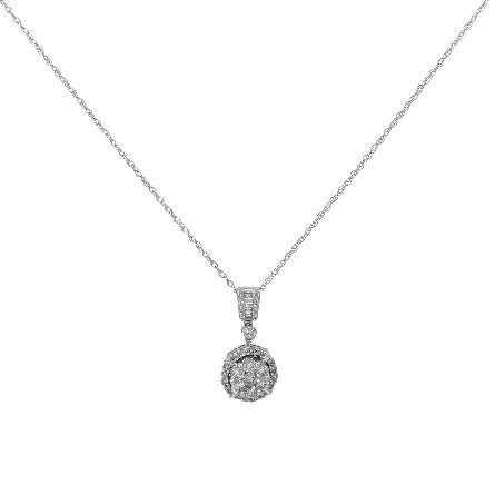 /home/earthtreasures/catalog.shopearthtreasures.com/imagedumplarge/EARTH_U3-302540.jpg 14K White Gold Estate Cluster Halo Pendant w/Ba...