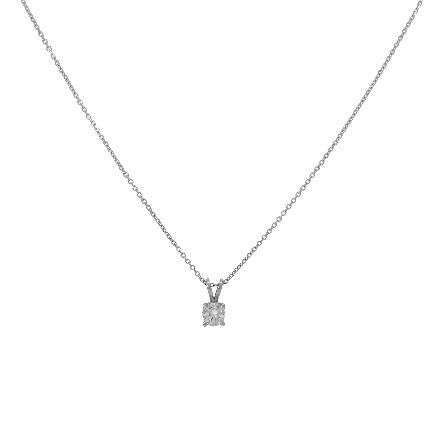 /home/earthtreasures/catalog.shopearthtreasures.com/imagedumplarge/EARTH_U3-302543.jpg 14K White Gold Estate 4Prong Solitaire Necklace...