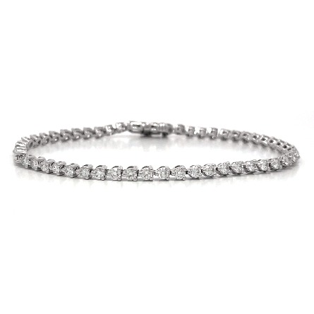 /home/earthtreasures/catalog.shopearthtreasures.com/imagedumplarge/EARTH_U3-302554.jpg 18K White Gold Estate 3Prong Tennis Bracelet w/...