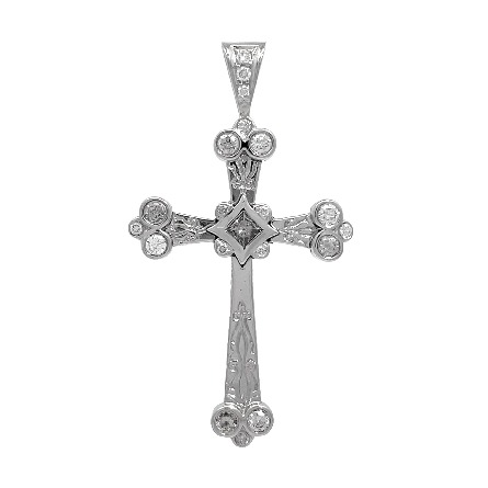 /home/earthtreasures/catalog.shopearthtreasures.com/imagedumplarge/EARTH_U3-302558.jpg Platinum Estate Carved Bezel and Prong Set Cros...