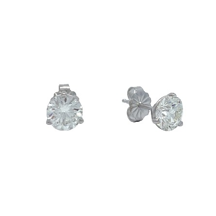 /home/earthtreasures/catalog.shopearthtreasures.com/imagedumplarge/EARTH_U3-302602.jpg 14K White Gold Estate Martini Stud Earrings w/2...