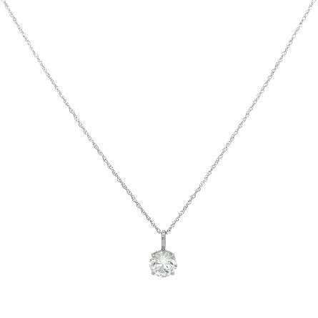 /home/earthtreasures/catalog.shopearthtreasures.com/imagedumplarge/EARTH_U3-302608.jpg 14K White Gold Estate 20inch Solitaire 4Prong P...