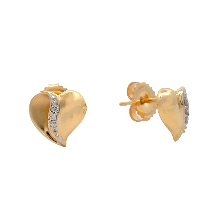 /home/earthtreasures/catalog.shopearthtreasures.com/imagedumplarge/EARTH_U3-302631.jpg 14K Yellow Gold Estate Shared Prong Heart Stud ...
