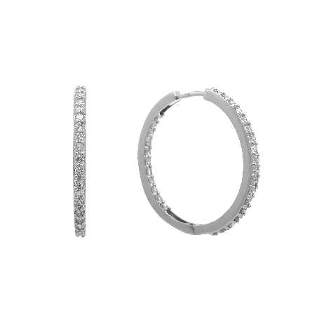 /home/earthtreasures/catalog.shopearthtreasures.com/imagedumplarge/EARTH_U3-302774.jpg 14K White Gold Estate In and Out Hoop Earrings ...