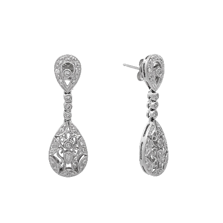 /home/earthtreasures/catalog.shopearthtreasures.com/imagedumplarge/EARTH_U3-302811.jpg 14K White Gold Estate Vintage Style Milgrain Dr...