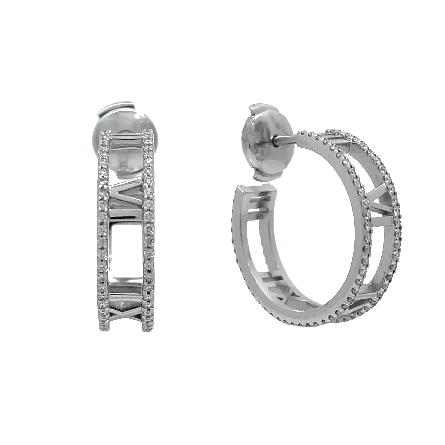 /home/earthtreasures/catalog.shopearthtreasures.com/imagedumplarge/EARTH_U3-302819.jpg 18K White Gold Estate Tiffany&amp;Co Atlas Hoop Ear...