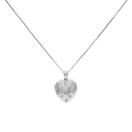 /home/earthtreasures/catalog.shopearthtreasures.com/imagedumplarge/EARTH_U3-302825.jpg 14K White Gold Estate Heart Locket Necklace w/1...