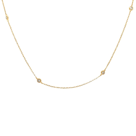 /home/earthtreasures/catalog.shopearthtreasures.com/imagedumplarge/EARTH_U3-302854.jpg 14K Yellow Gold Estate Diamond By The Yard Neck...