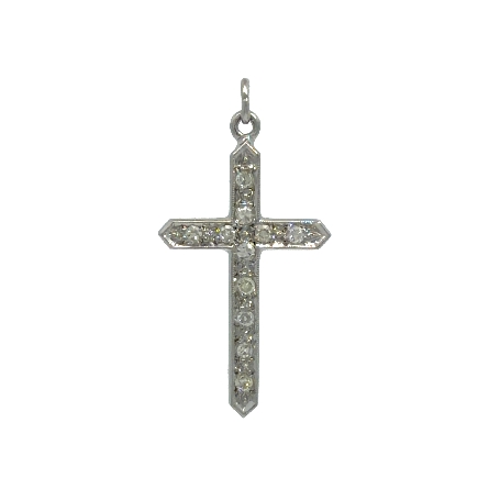 /home/earthtreasures/catalog.shopearthtreasures.com/imagedumplarge/EARTH_U3-302882.jpg Platinum Estate Milgrain Cross Pendant w/Diamon...