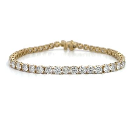 /home/earthtreasures/catalog.shopearthtreasures.com/imagedumplarge/EARTH_U3-302896.jpg 14K Yellow Gold Estate 7inch 4Prong Tennis Brac...