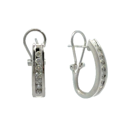 /home/earthtreasures/catalog.shopearthtreasures.com/imagedumplarge/EARTH_U3-302897.jpg 14K White Gold Estate Omega Back Channel Hoop E...