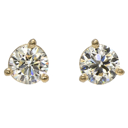 /home/earthtreasures/catalog.shopearthtreasures.com/imagedumplarge/EARTH_U3-302908.jpg 14K Yellow Gold Estate Martini Stud Earrings w/...