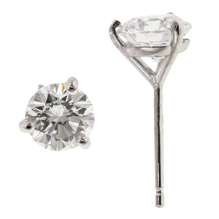 /home/earthtreasures/catalog.shopearthtreasures.com/imagedumplarge/EARTH_U3-302910.jpg 14K White Gold Estate Martini Setting Stud Earr...