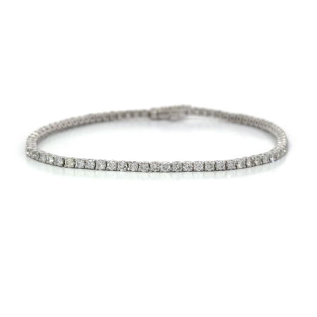 /home/earthtreasures/catalog.shopearthtreasures.com/imagedumplarge/EARTH_U3-302916.jpg 14K White Gold Estate 4Prong Tennis Bracelet 7i...